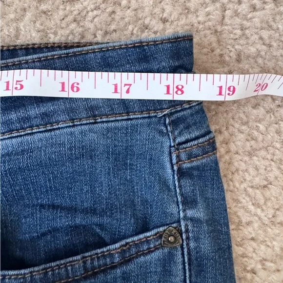 Kut from the Kloth Women’s Dark Blue Mid Rise Straight Jeans Size 14 - Picture 6 of 13